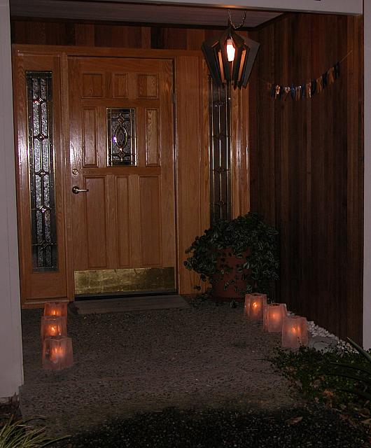Entrance with Ice Lanterns