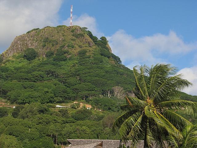 Backdrop to Uturoa