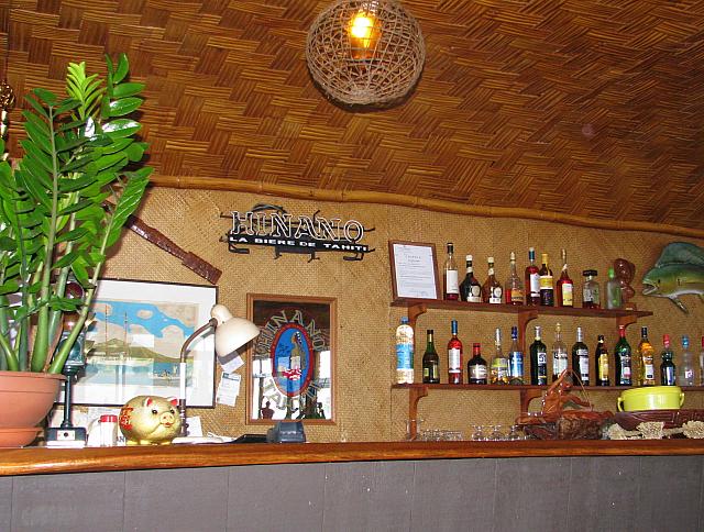 The bar.  Hinano is *the* beer of Tahiti!