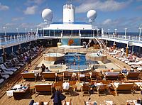 The pool deck