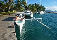 Bruno's outrigger...our transportation for the day