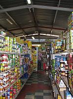 Inside a small, local grocery store